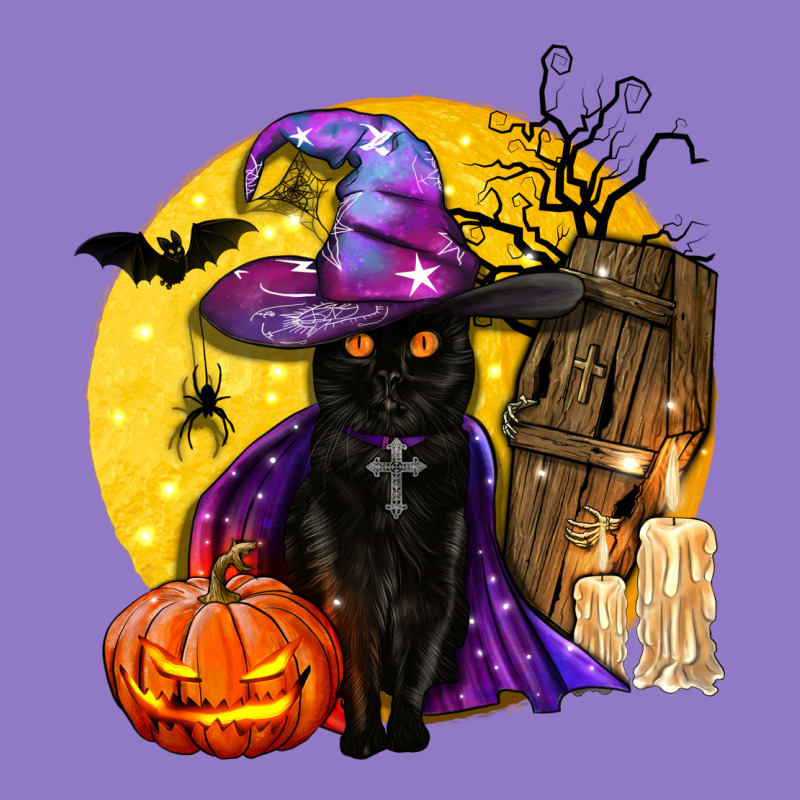 Black Witch Cat Coffin And Moon Urban Hoodie by BundleAndBundleShop | Teevron