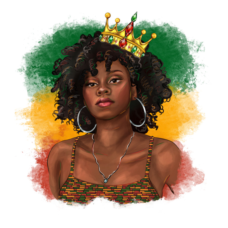 Black Queen With Juneteenth Flag Premium Sweatshirt by texasbilliewilder | Teevron