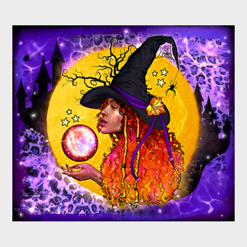 Witch With Crystal Ball Tumbler Urban Hoodie by BundleAndBundleShop | Teevron