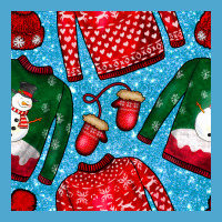Christmas Clothes Seamless Pattern Premium Hoodie | Teevron
