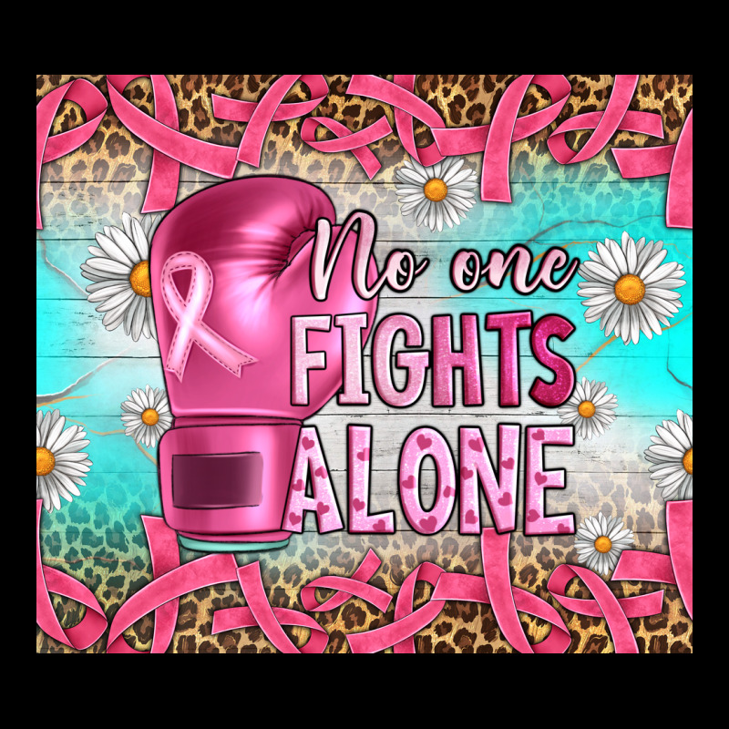 Breast Cancer  No One Fıghts Alone Tumbler Urban Hoodie by Artiststas | Teevron