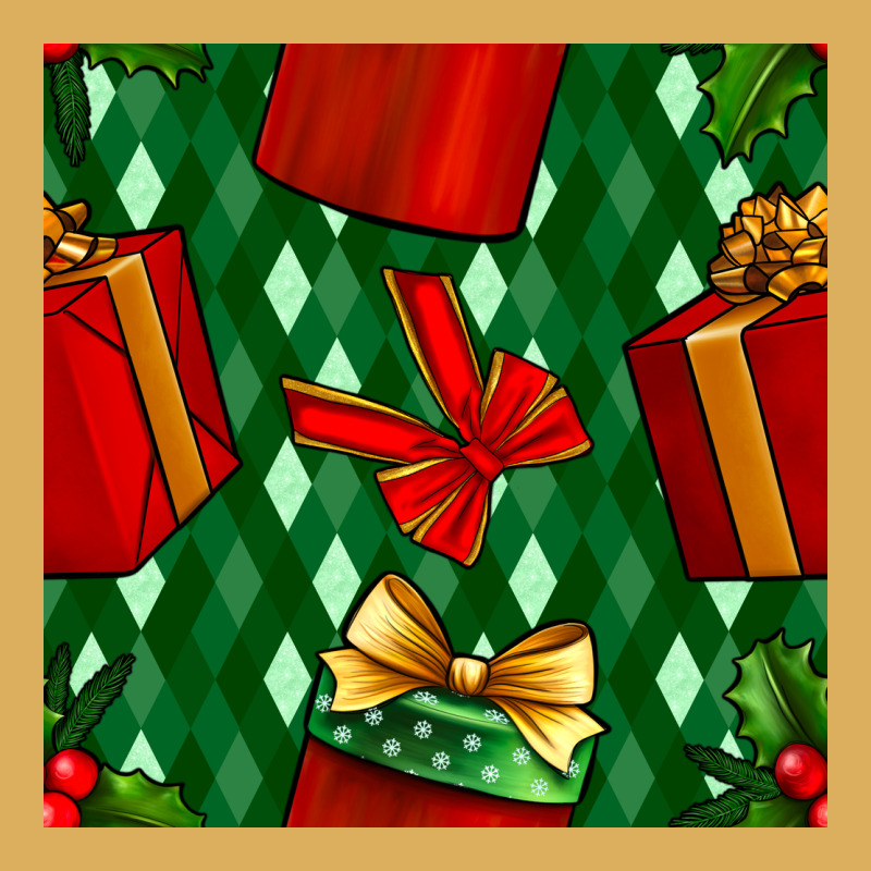 Christmas Surprise Gift Box Seamless Pattern Premium Hoodie by BundleAndBundleShop | Teevron