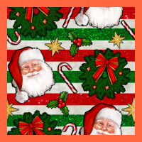 Christmas  Santa Clause And Ornaments Seamless  Pattern Premium Hoodie | Teevron