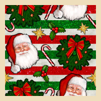 Christmas  Santa Clause And Ornaments Seamless  Pattern Premium Hoodie | Teevron