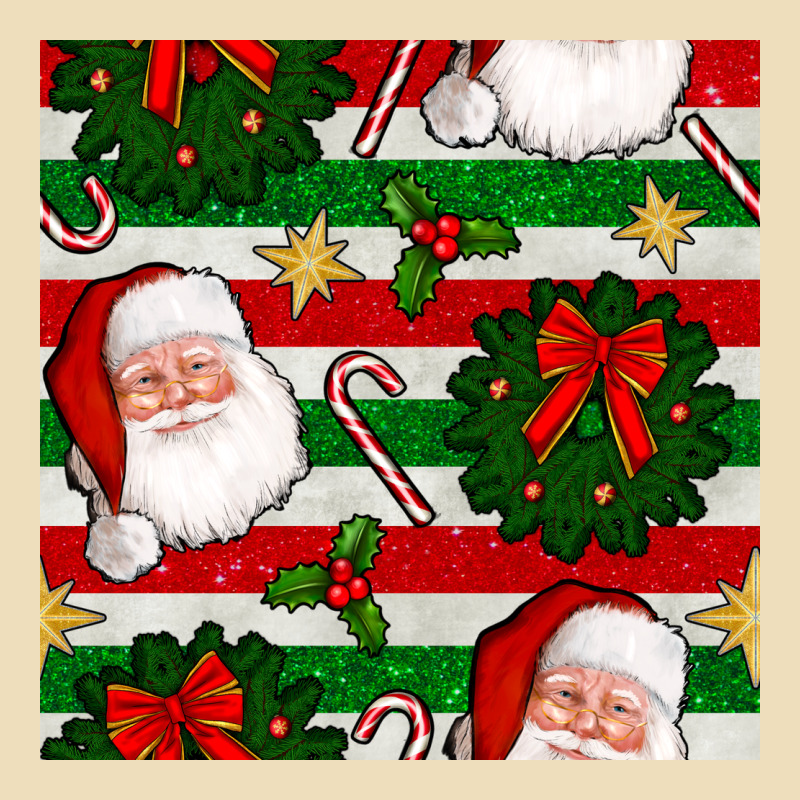 Christmas  Santa Clause And Ornaments Seamless  Pattern Premium Hoodie by BundleAndBundleShop | Teevron