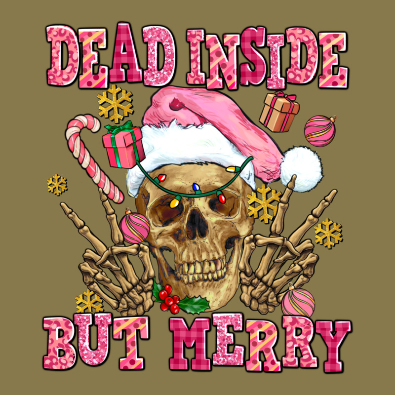 Dead Inside But Merry  Pink Christmas Skeleton Premium Hoodie by AdoDesignShop | Teevron