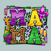 Mardi Gras Leopard Frame Mama Mother's Day Heavy Core Tee | Teevron