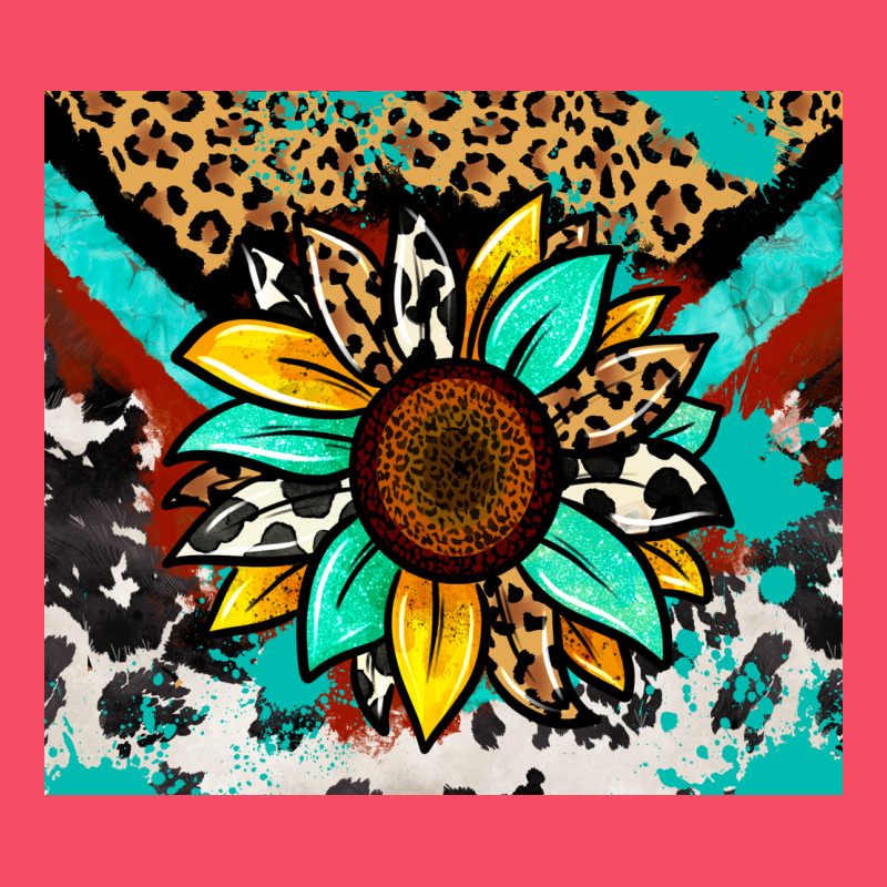 Turquoise Gemstone Sunflower Premium Sweatshirt by Zillion Design Studio | Teevron