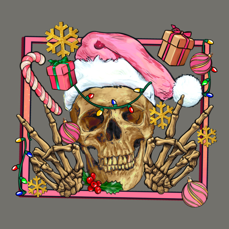 Pink Christmas Skeleton Premium Hoodie by AdoDesignShop | Teevron