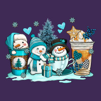 Winter Snowman Coffee Cups Premium Hoodie | Teevron