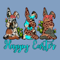 Happy Easter Leopard Cowhide Turquoise Cactus Bunny's Urban Hoodie | Teevron