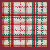 Christmas Plaid Seamless Pattern Premium Hoodie | Teevron