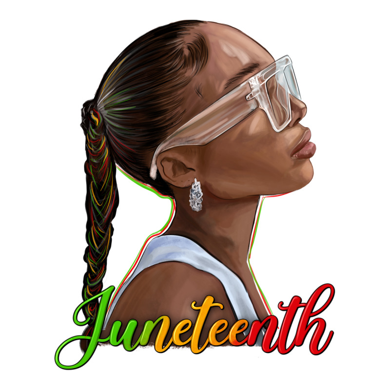 Juneteenth Black Woman Premium Sweatshirt by texasbilliewilder | Teevron