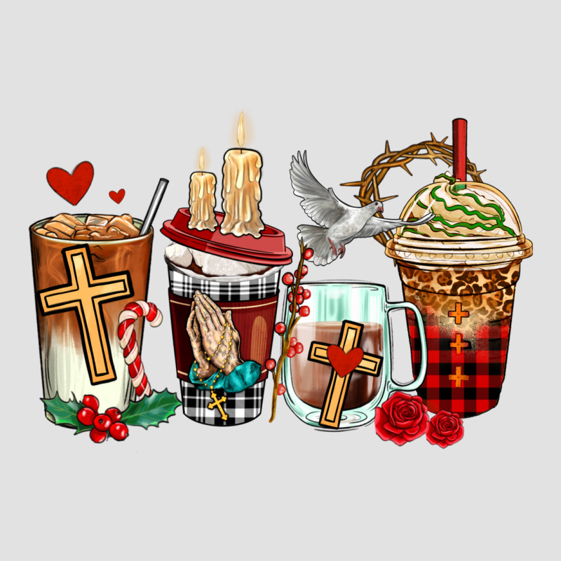 Religious Coffee Cups Premium Hoodie by AdoDesignShop | Teevron