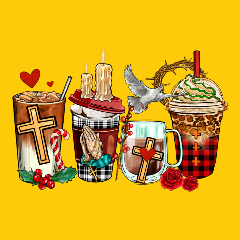 Religious Coffee Cups Premium Hoodie by AdoDesignShop | Teevron