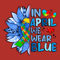 In April We Wear Blue Sunflower Premium Hoodie | Teevron