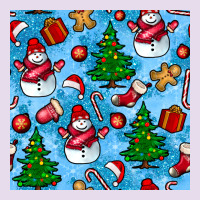 Christmas Trees And Snow Seamless Pattern Premium Hoodie | Teevron