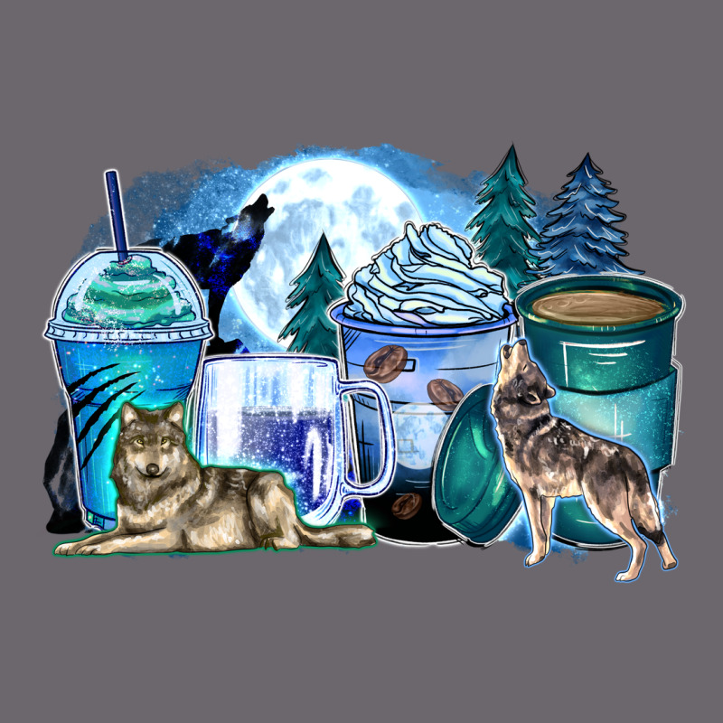 Wolf Coffee Cups Premium Sweatshirt by Zillion Design Studio | Teevron