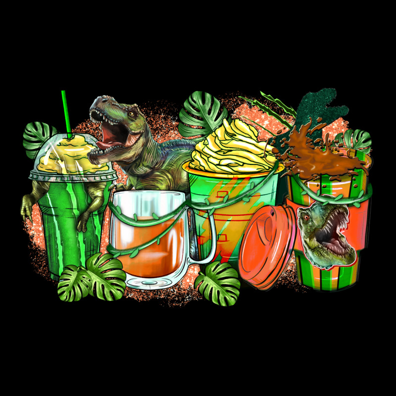 T Rex Coffee Cups Premium Sweatshirt by Zillion Design Studio | Teevron