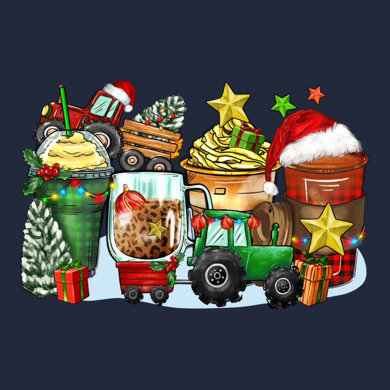 Christmas Tractor Coffee Cups Premium Sweatshirt by Zillion Design Studio | Teevron