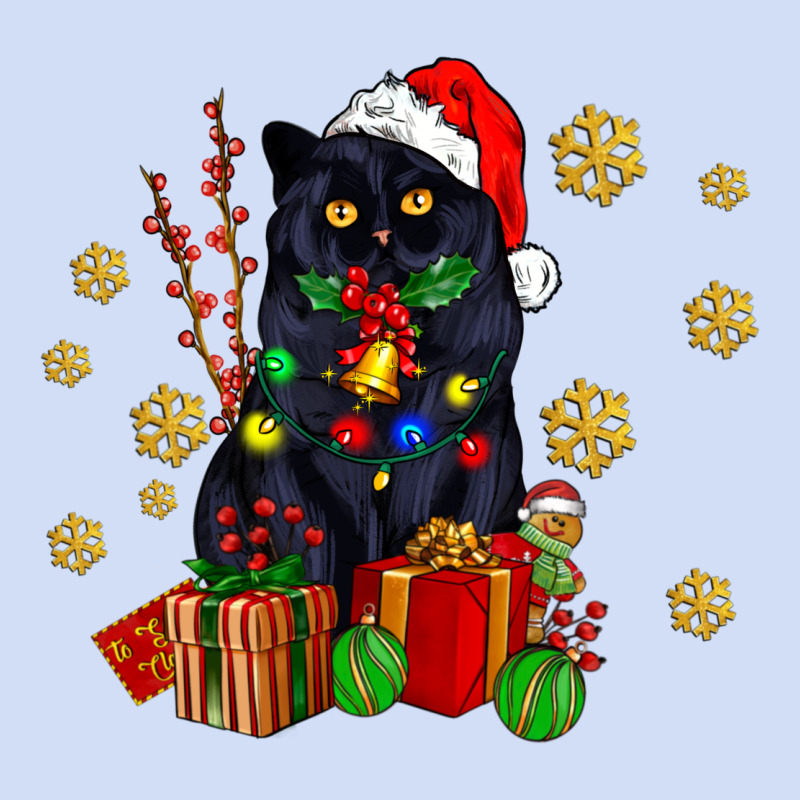 Black Cat Meowy Christmas Urban Hoodie by AdoDesignShop | Teevron