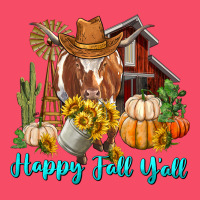 Happy Fall Y'all Longhorn Cow Premium Sweatshirt | Teevron