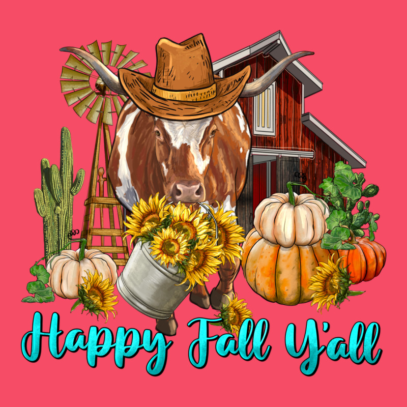 Happy Fall Y'all Longhorn Cow Premium Sweatshirt by RanaPortraitStore | Teevron