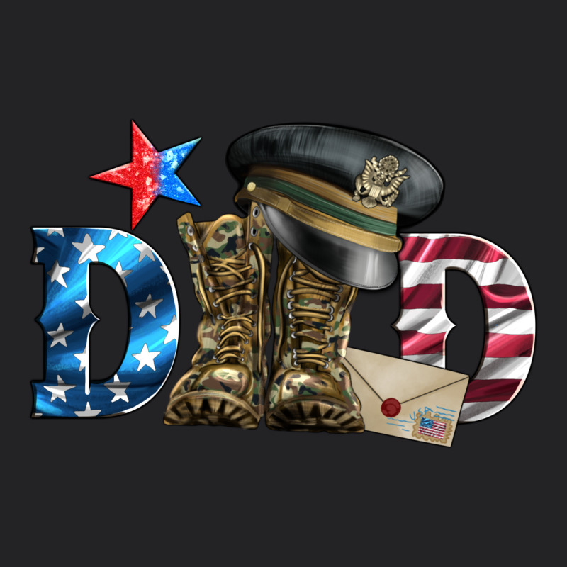 Dad Military Boots And Hat Vintage Tee by Artiststas | Teevron