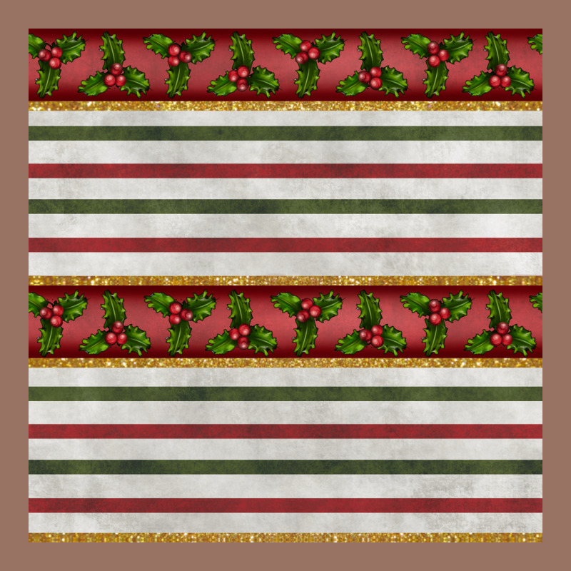 Christmas Mistletoe And Stripes Seamless Pattern Premium Hoodie by BundleAndBundleShop | Teevron