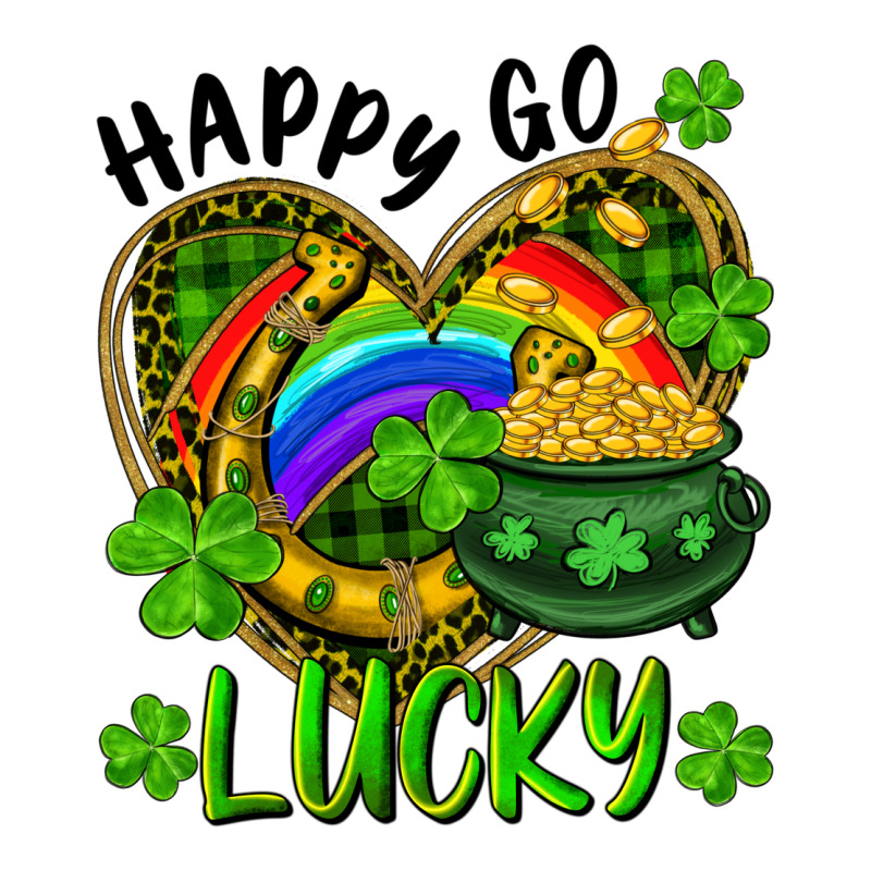 Happy Go Lucky Pot Of Gold And Rainbow Heart Premium Sweatshirt by RanaPortraitStore | Teevron