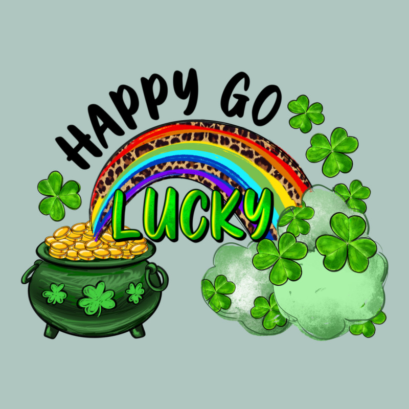 Happy Go Lucky Rainbow Shamrocks And Pot Of Gold Premium Sweatshirt by RanaPortraitStore | Teevron