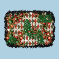 Christmas Ornament And Diamond Plaid  Background Premium Hoodie | Teevron