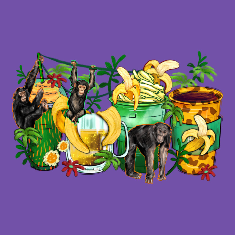 Monkey Coffee Cups Premium Sweatshirt by Zillion Design Studio | Teevron
