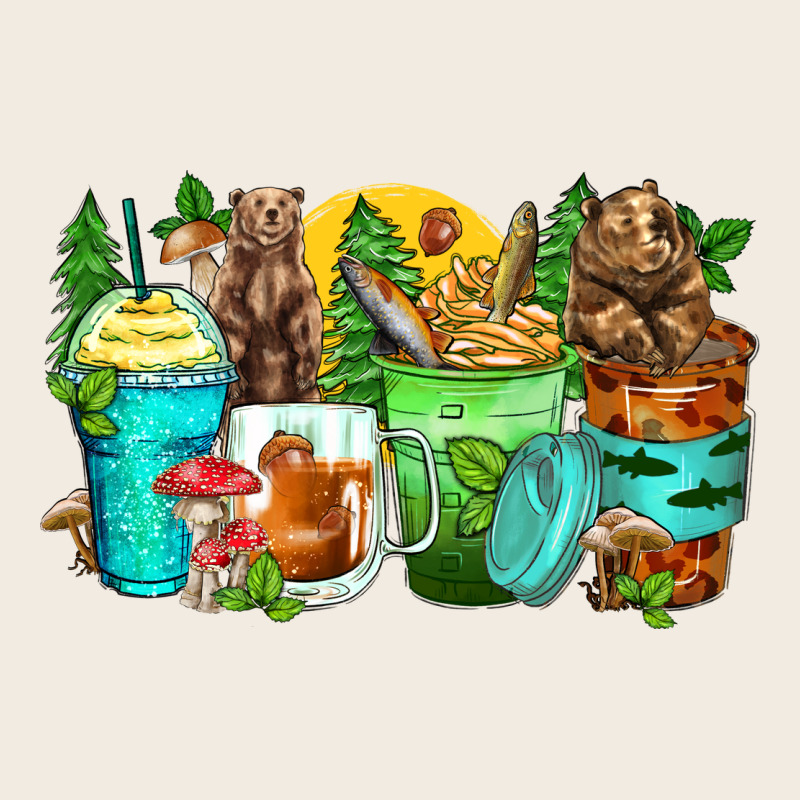 Bear Coffee Cups Premium Sweatshirt by Zillion Design Studio | Teevron