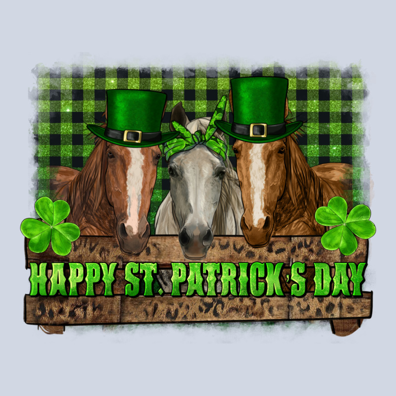 Happy St. Patrick's Day Horses With Leprechaun Hat And Bandana Premium Sweatshirt by RanaPortraitStore | Teevron