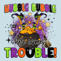 Kids Halloween Hubble Bubble Here Comes Trouble Ladies Tee | Teevron