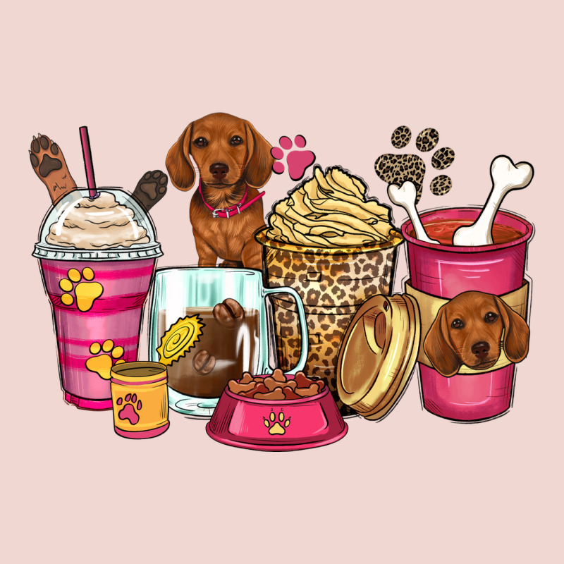 Dachshund Coffee Cups Premium Sweatshirt by Zillion Design Studio | Teevron