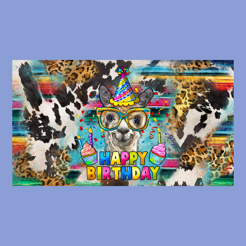 Happy Birthday Alpaca Blue Cup Long Sleeve Tee by BarkalooDesign | Teevron