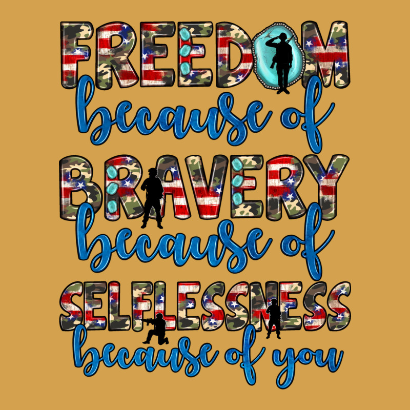 Freedom Because Of Bravery Because Of Selflessness Because Of You Urban Hoodie by JahusDesignShop | Teevron