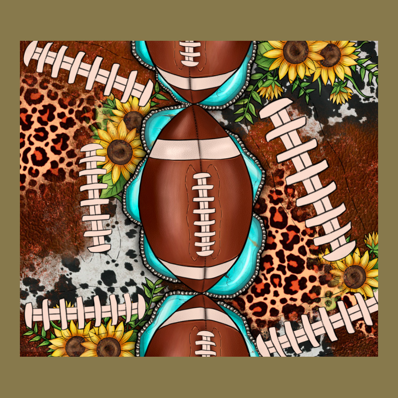 Football Leopard Gemstone Sunflower Tumbler3 Premium Hoodie by JahusDesignShop | Teevron