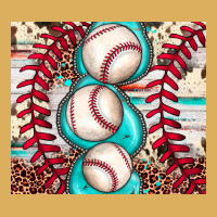 Baseball Leopard Cowhide Turquoise Premium Hoodie | Teevron