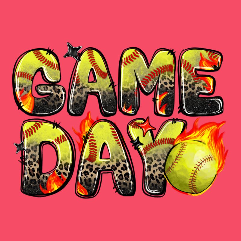 Game Day Softball Leopard Premium Sweatshirt by Zillion Design Studio | Teevron
