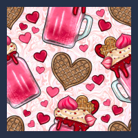 Valentines Day Milkshake Seamless Pattern Premium Hoodie | Teevron