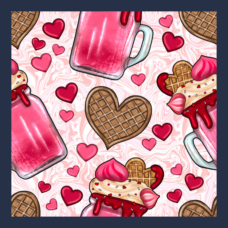 Valentines Day Milkshake Seamless Pattern Premium Hoodie by BundleAndBundleShop | Teevron