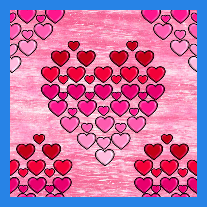 Valentines Day Hearts Seamless Pattern Premium Hoodie by BundleAndBundleShop | Teevron
