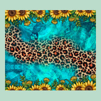 Leopard Turquoise Sunflower Premium Hoodie | Teevron