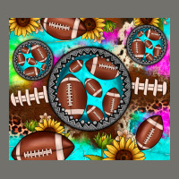 Football Tie Dye Gemstone Sunflower Premium Hoodie | Teevron
