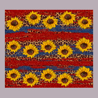 Usa And Sunflower Pattern Vintage Tee | Teevron