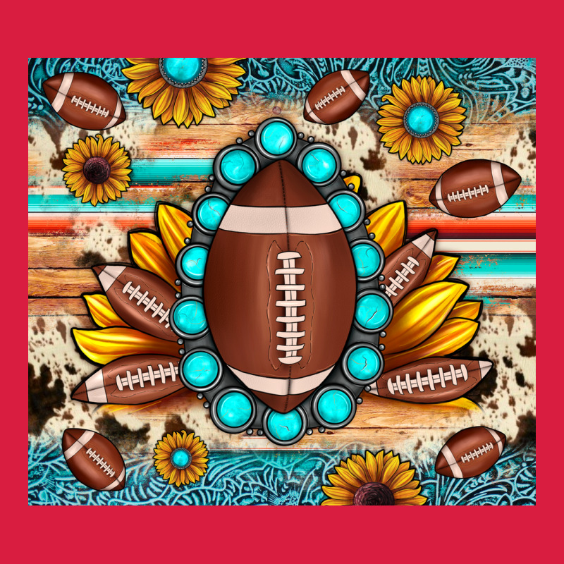Football Cowhide Sunflower Premium Hoodie by JahusDesignShop | Teevron