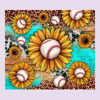 Baseball Leopard Turquoise Sunflower Premium Hoodie | Teevron